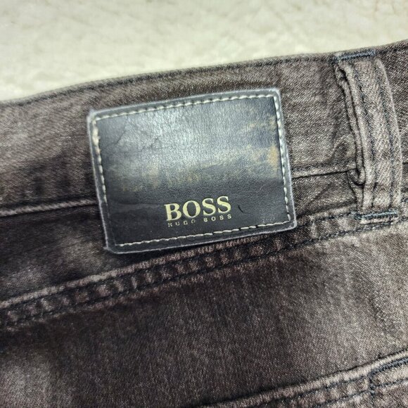 Hugo Boss Texas Jeans Relaxed Straight Leg Dark Brown 38x36 (35x33) Mid Rise - Picture 4 of 8